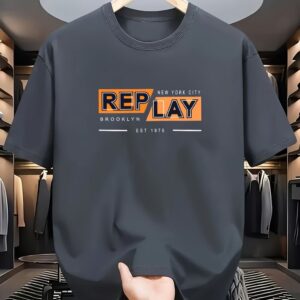 Branded T-Shirt For Men ( Replay Text )