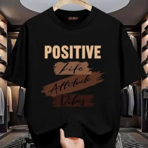 Men's Black T-Shirt With HD Text Print